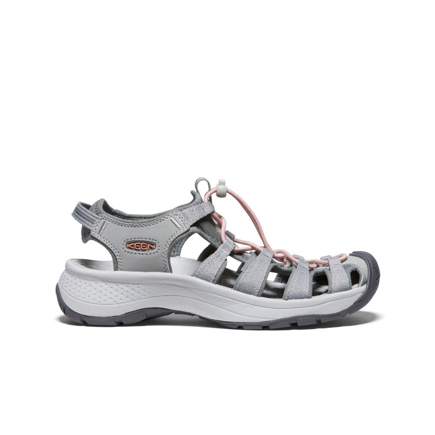 Women's Astoria West Sandal  |  Grey/Coral