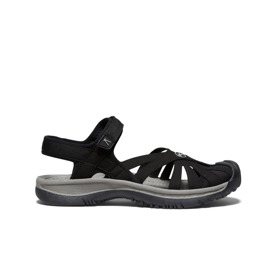 Women's Rose Sandal  |  Black/Neutral Gray