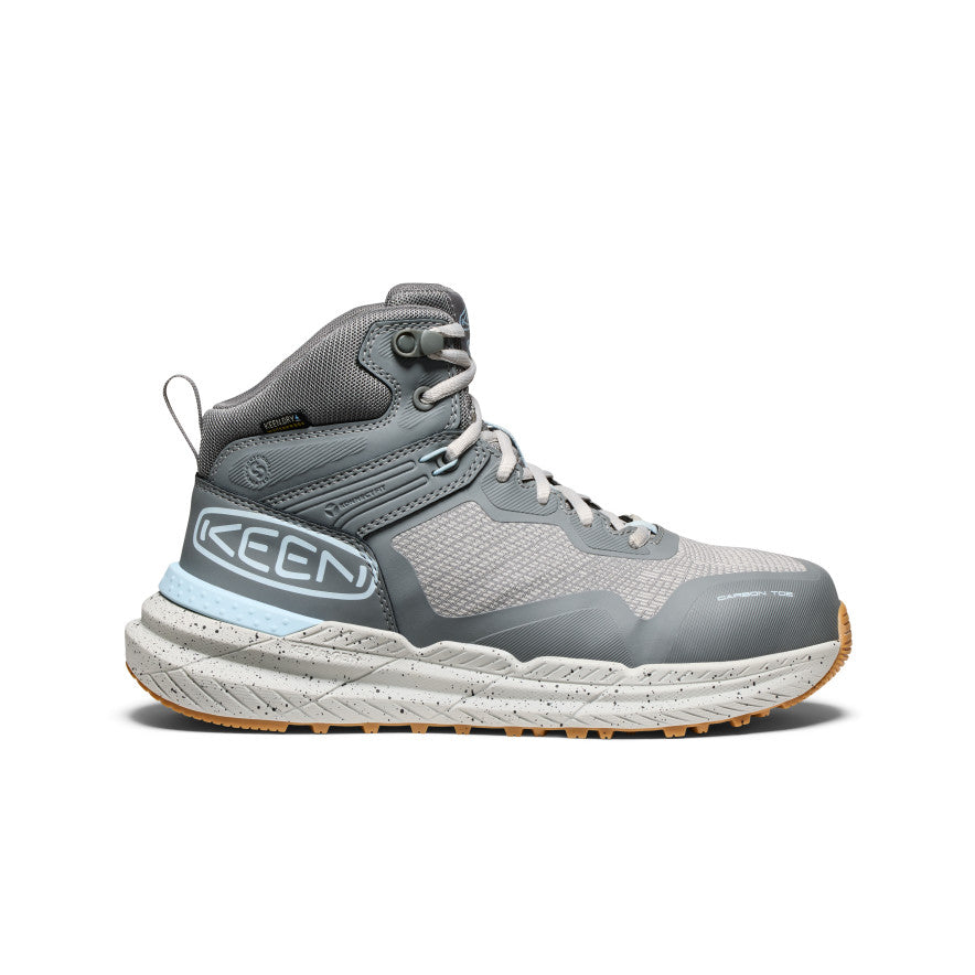 Women's Synchro Waterproof Work Boot (Carbon Toe)  |  Steel Grey/Gum