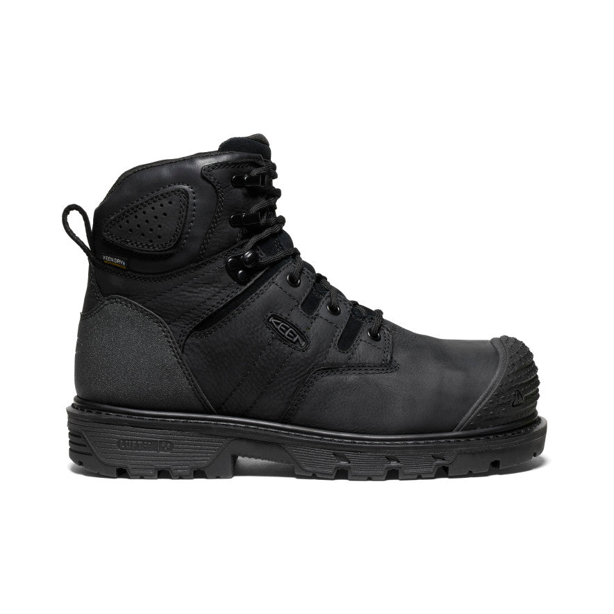 Men's Camden 6" Waterproof Boot (Carbon Toe) | Black/Black