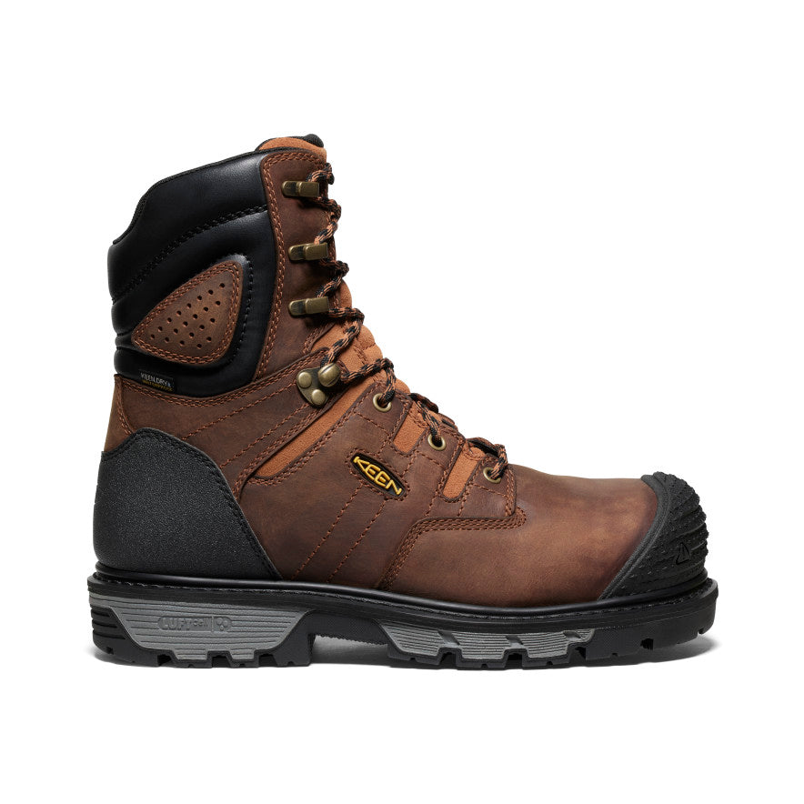 Men's Camden 8" Waterproof Boot (Carbon Toe) | Leather Brown/Black