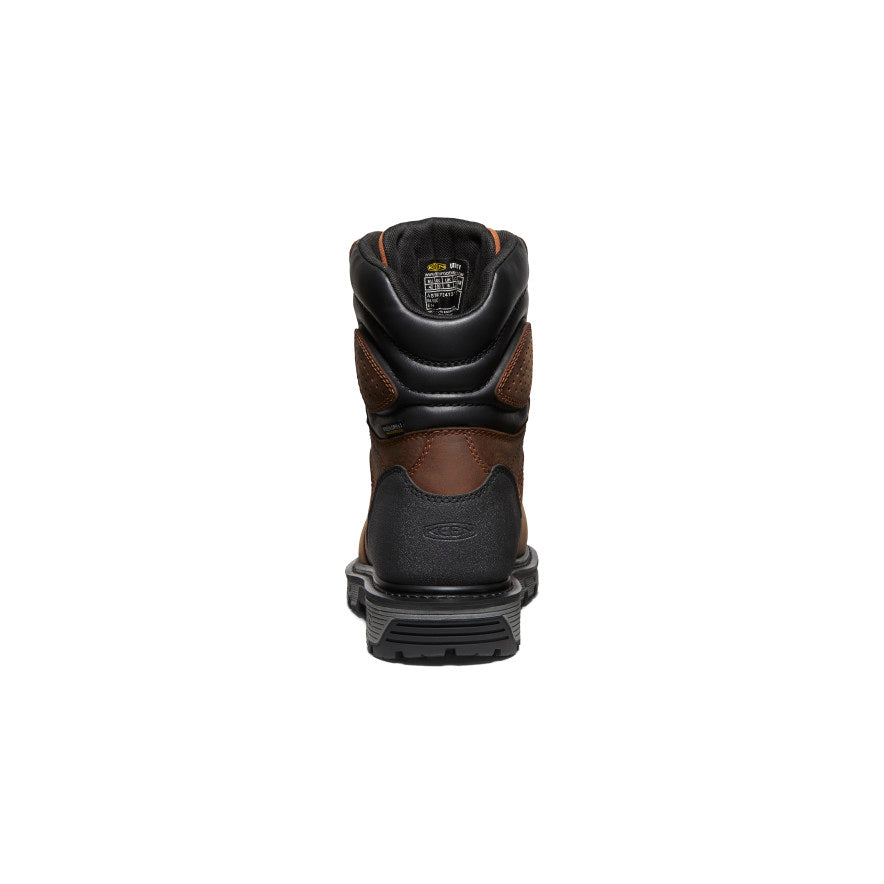 Men's Camden 8" Waterproof Boot (Carbon Toe) | Leather Brown/Black