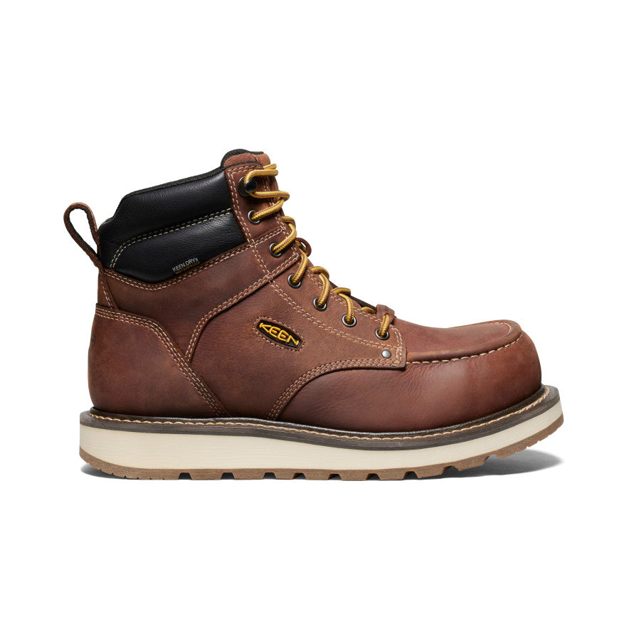 Men's Cincinnati 6" Waterproof Boot (Carbon Toe) | Tuscan Red/Sandshell