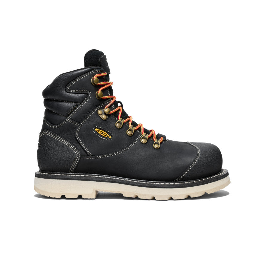 Men's Cincinnati+ 6" Waterproof 90° Heel Boot (Carbon Toe) | Black/Sandshell