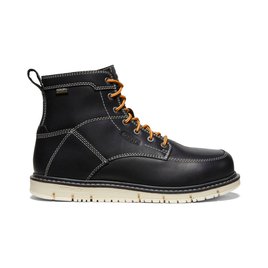 Men's CSA San Jose 6" Waterproof Boot (Aluminum Toe) | Black/Off White