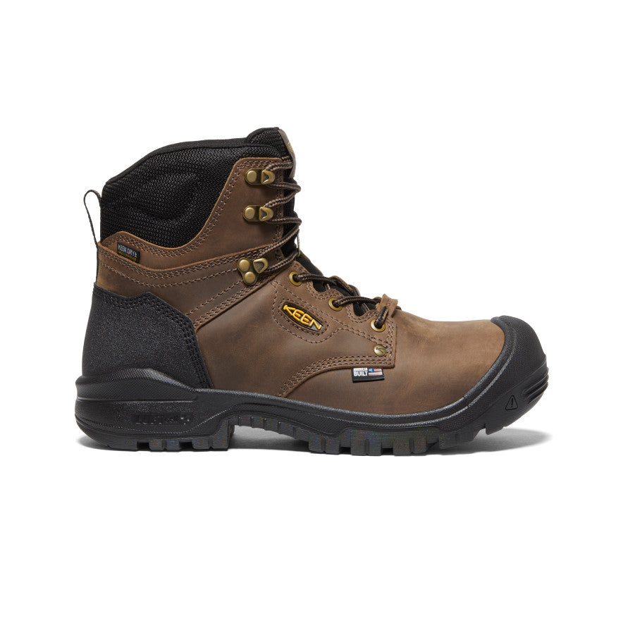 Men's Independence 6" Waterproof Boot (Carbon Toe) | Dark Earth/Black