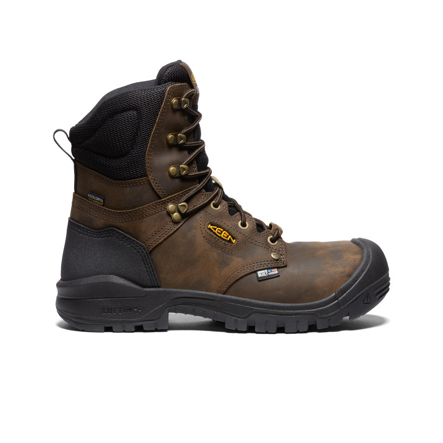 Men's Independence 8" Waterproof Boot (Carbon Toe) | Dark Earth/Black