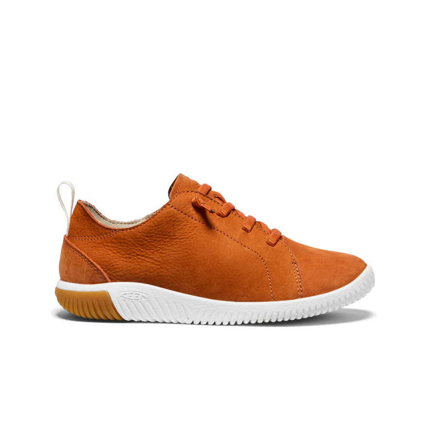 Big Kids' KNX Leather Sneaker  |  Gold Flame/Star White