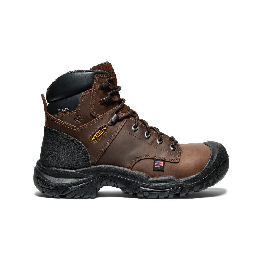 Men's Mt Vernon II 6" Waterproof Boot (Steel Toe) | Dark Earth/Black