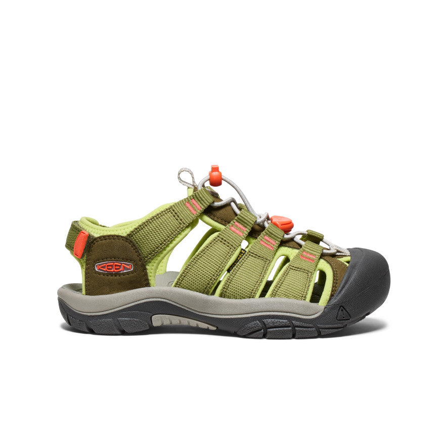 Big Kids' Newport Boundless Sandal  |  Dark Olive/Scarlet Ibis